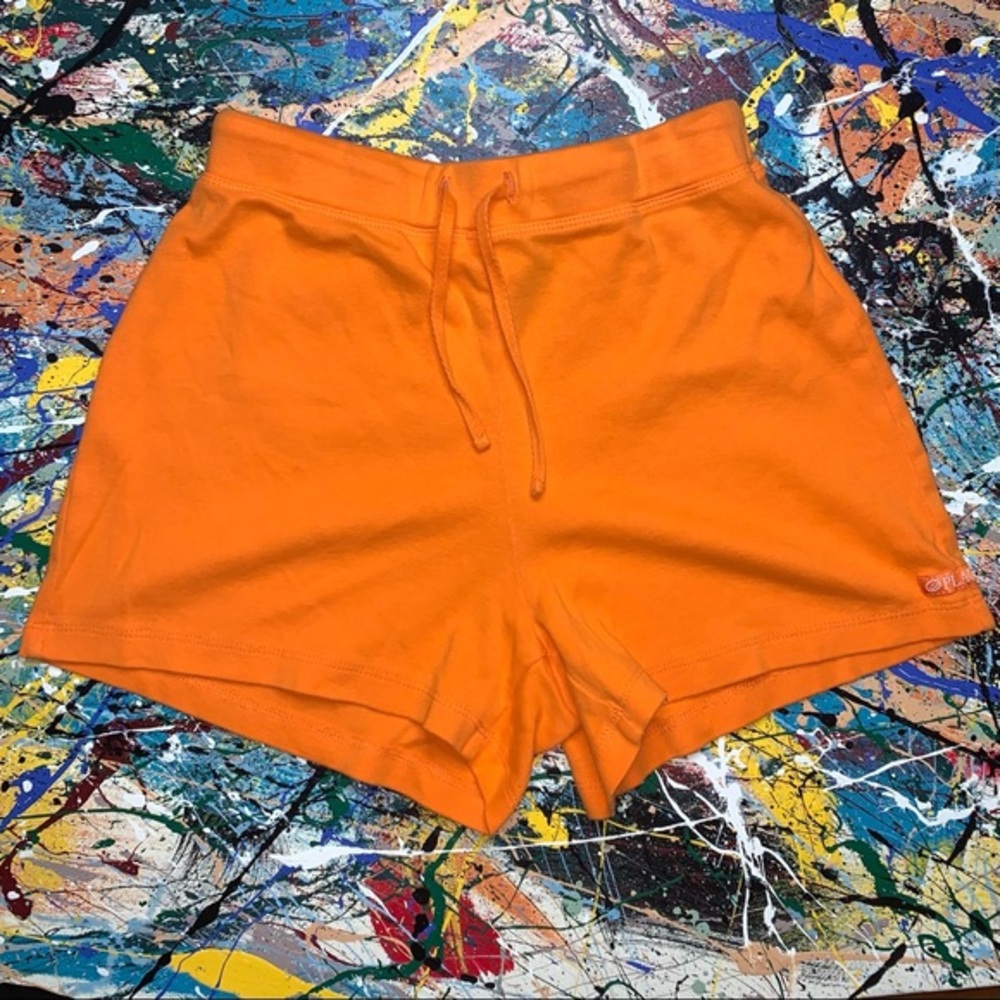 THE CHILDREN’S PLACE orange tie front shorts.